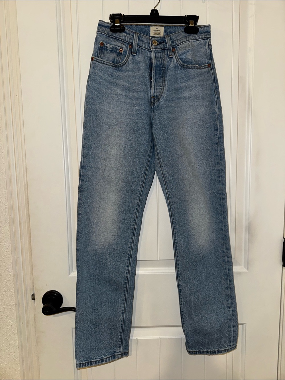 Classic Light Blue Womens 501 Original Jeans Size 24x30